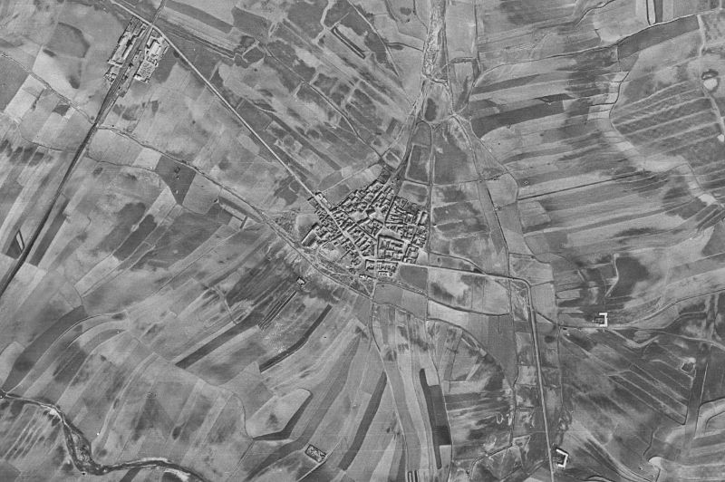 Ortofoto de 1956-1957 del núcleo de Numancia de la Sagra