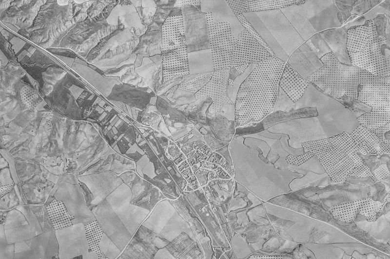Ortofoto de 1956-1957 del núcleo de Ontígola