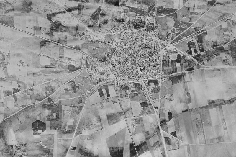 Ortofoto de 1956-1957 del núcleo de Orgaz