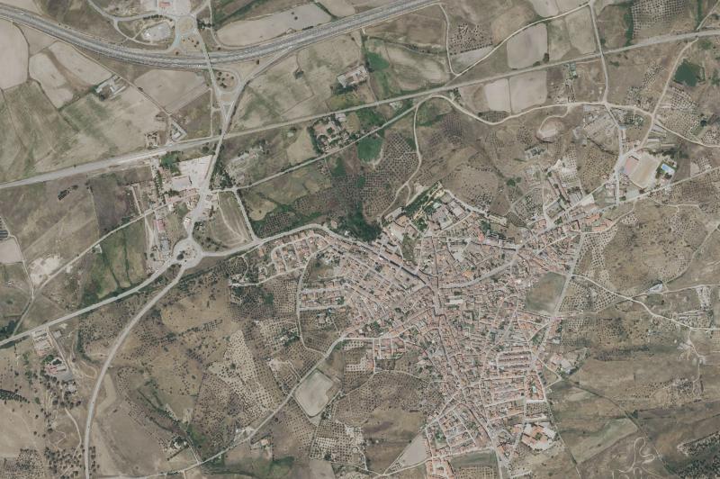 Ortofoto actual del núcleo de Oropesa