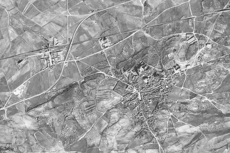 Ortofoto de 1956-1957 del núcleo de Oropesa