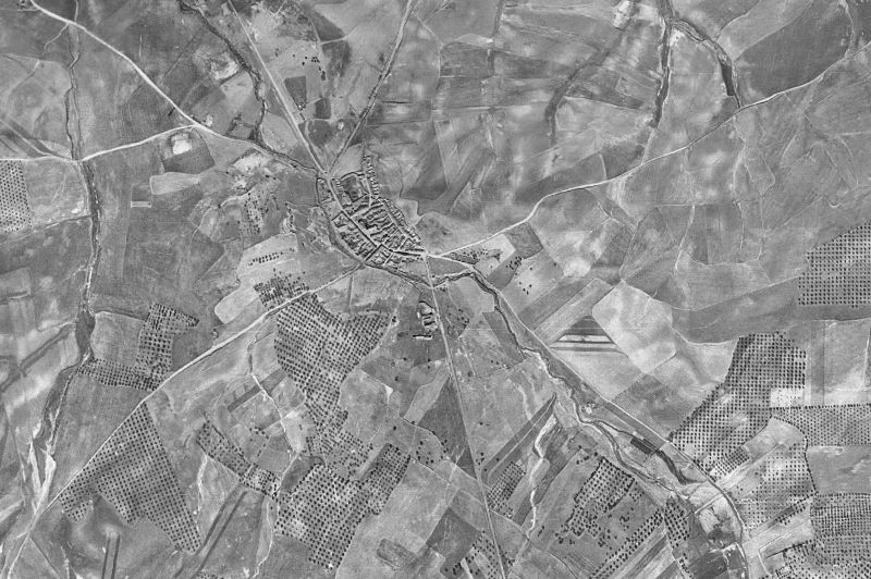 Ortofoto de 1956-1957 del núcleo de Otero