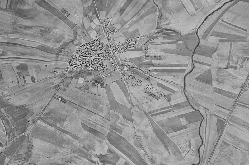 Ortofoto de 1956-1957 del núcleo de Pantoja