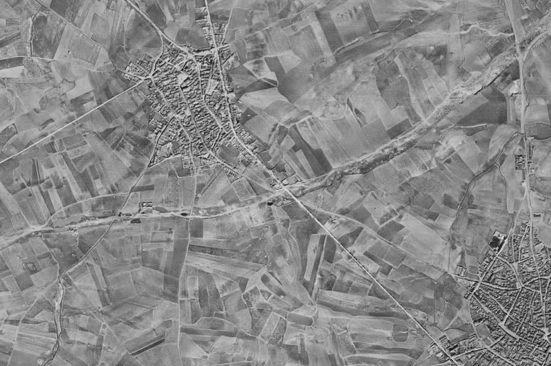 Ortofoto de 1956-1957 del núcleo de Portillo de Toledo