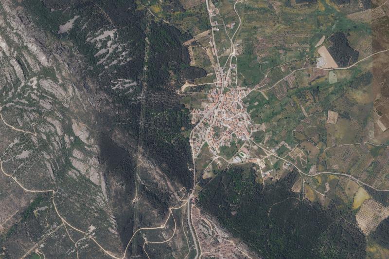 Ortofoto actual del núcleo de Puerto de San Vicente