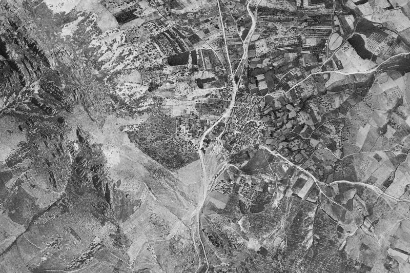 Ortofoto de 1956-1957 del núcleo de Puerto de San Vicente