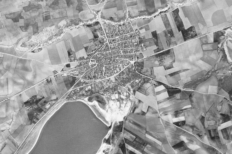 Ortofoto de 1956-1957 del núcleo de Quero