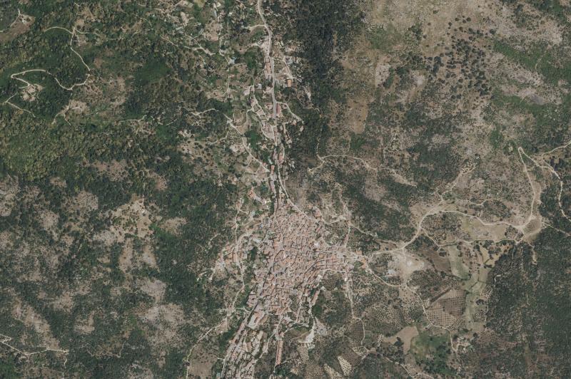 Ortofoto actual del núcleo de El Real de San Vicente
