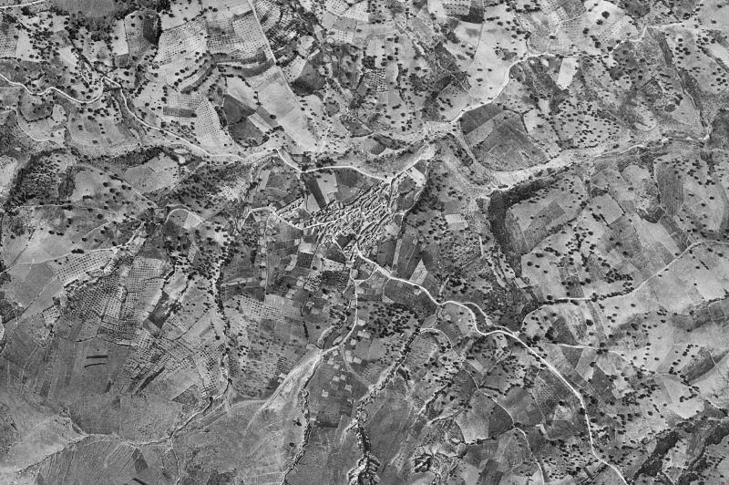 Ortofoto de 1956-1957 del núcleo de Robledo del Mazo