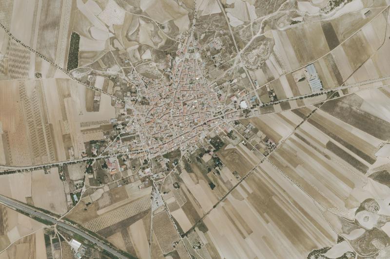 Ortofoto actual del núcleo de El Romeral