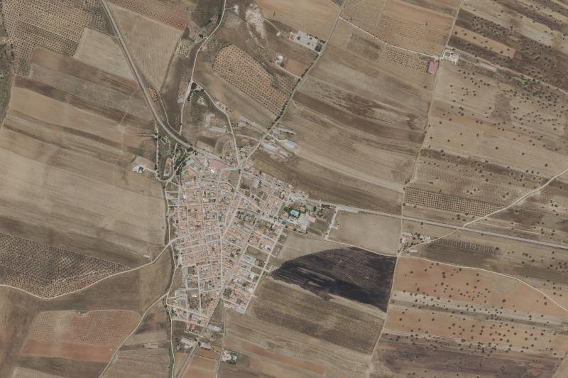 Ortofoto actual del núcleo de San Bartolomé de las Abiertas