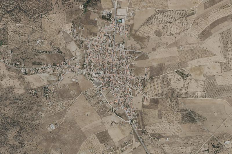 Ortofoto actual del núcleo de San Martín de Montalbán