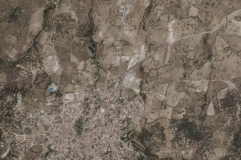 Ortofoto actual del núcleo de San Pablo de los Montes
