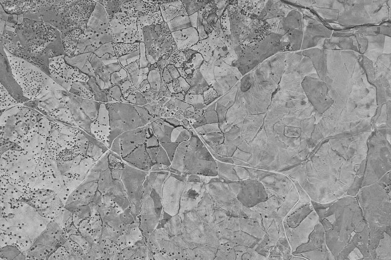 Ortofoto de 1956-1957 del núcleo de Sartajada