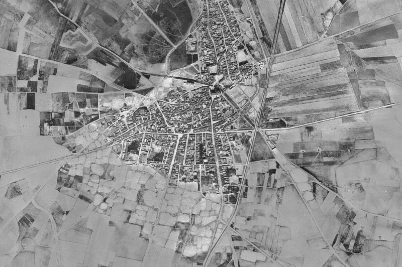 Ortofoto de 1956-1957 del núcleo de Tembleque