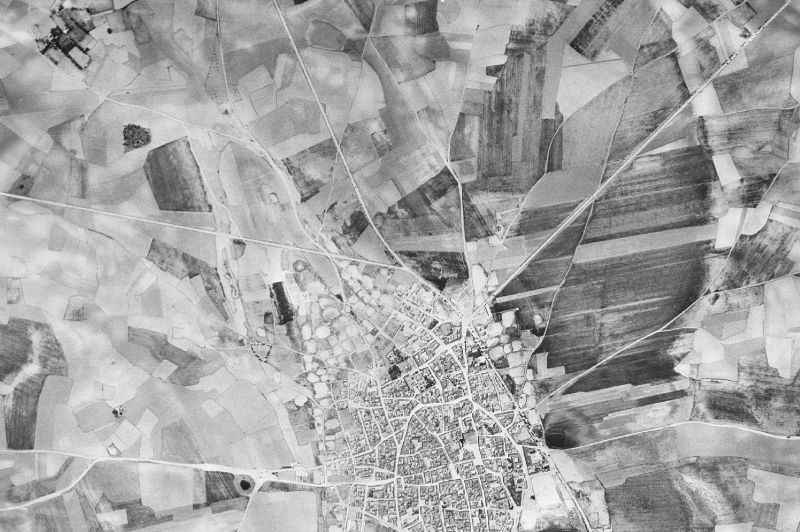 Ortofoto de 1956-1957 del núcleo de El Toboso
