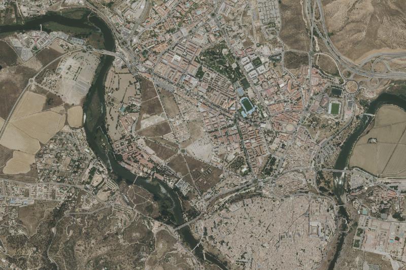 Ortofoto actual del núcleo de Toledo