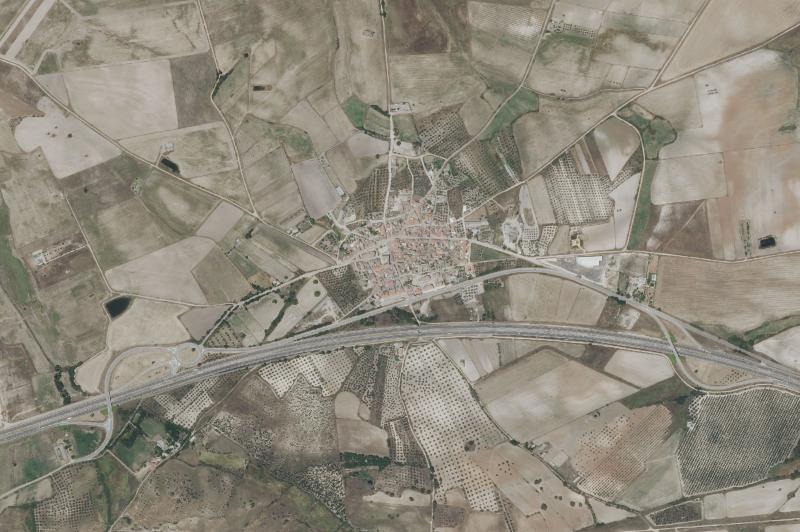 Ortofoto actual del núcleo de Torralba de Oropesa