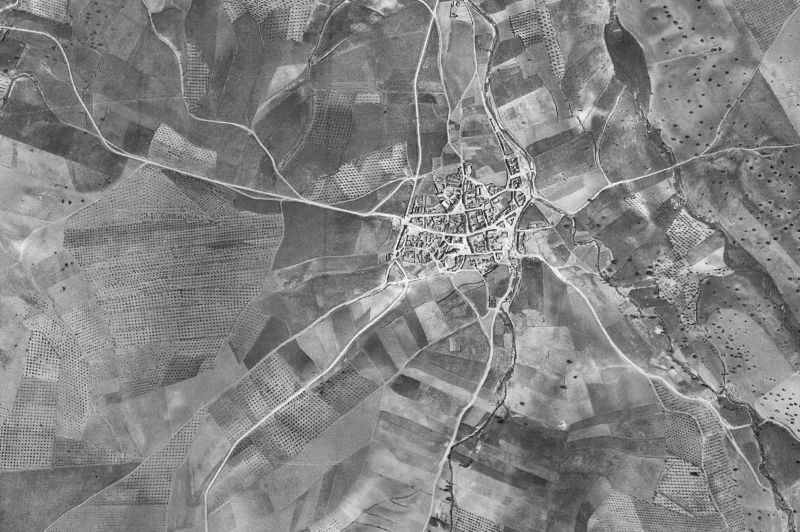 Ortofoto de 1956-1957 del núcleo de Torrecilla de la Jara