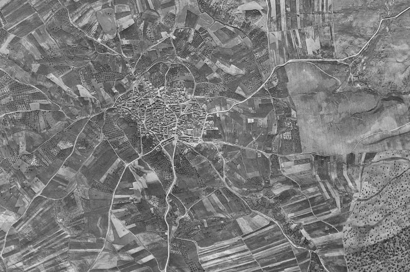 Ortofoto de 1956-1957 del núcleo de Torrico