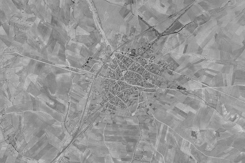 Ortofoto de 1956-1957 del núcleo de Valmojado