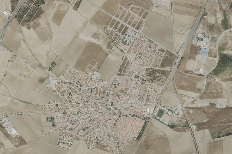 Ortofoto actual del núcleo de Villaluenga de la Sagra