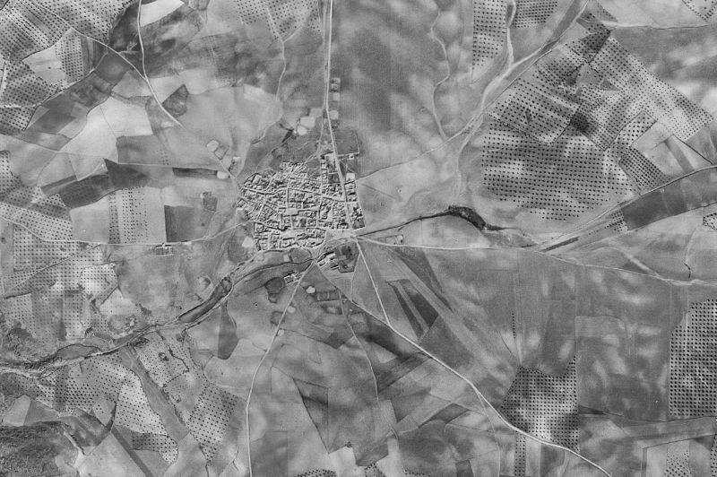 Ortofoto de 1956-1957 del núcleo de Villamuelas