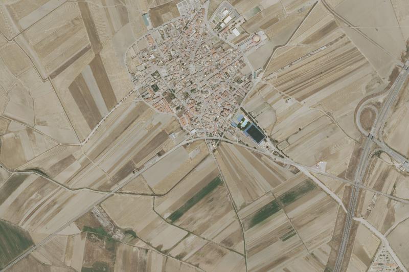 Ortofoto actual del núcleo de Villaseca de la Sagra