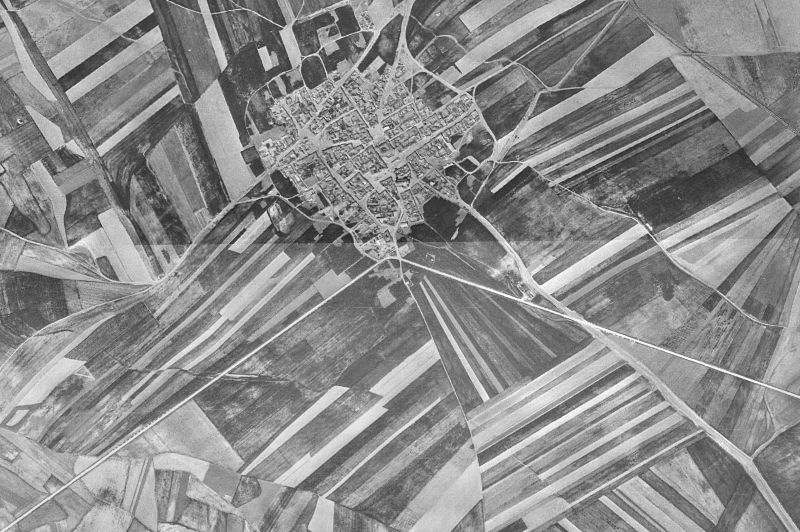 Ortofoto de 1956-1957 del núcleo de Villaseca de la Sagra