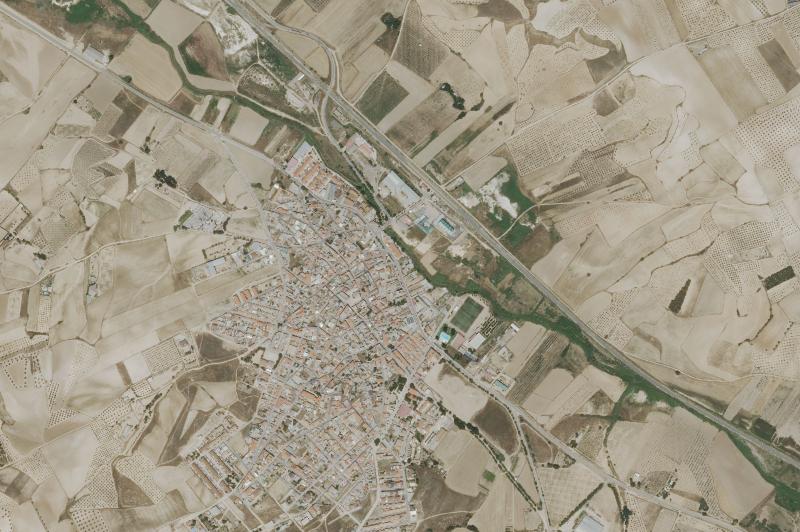 Ortofoto actual del núcleo de Villasequilla