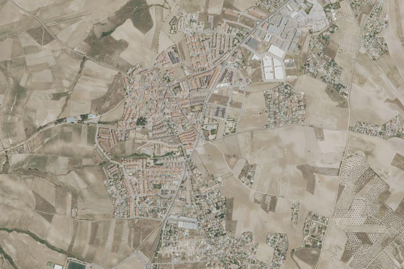 Ortofoto actual del núcleo de El Viso de San Juan