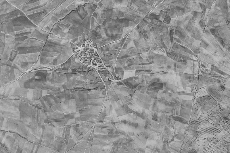 Ortofoto de 1956-1957 del núcleo de El Viso de San Juan