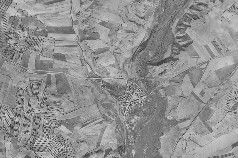 Ortofoto de 1956-1957 del núcleo de Yeles