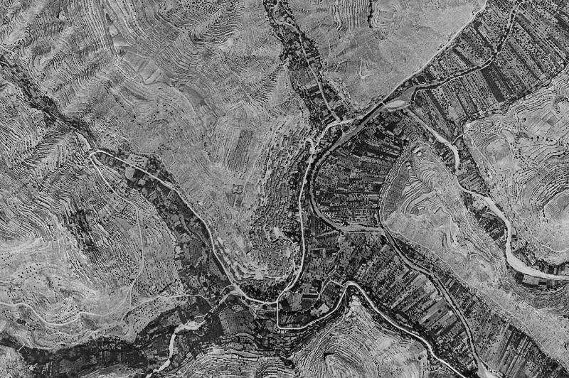 Ortofoto de 1956-1957 del núcleo de Ademuz
