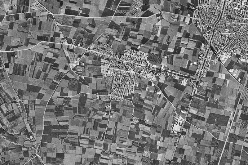 Ortofoto de 1956-1957 del núcleo de Albal