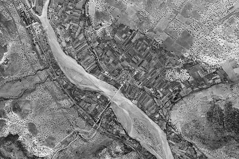 Ortofoto de 1956-1957 del núcleo de Albalat dels Tarongers