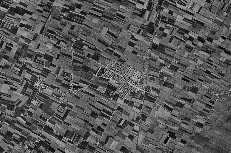 Ortofoto de 1956-1957 del núcleo de Albuixech