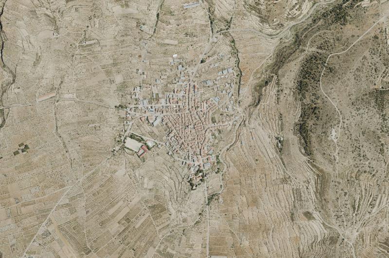 Ortofoto actual del núcleo de Alcublas