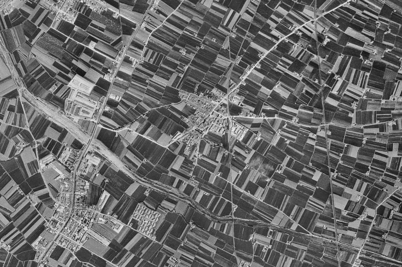 Ortofoto de 1956-1957 del núcleo de Almàssera