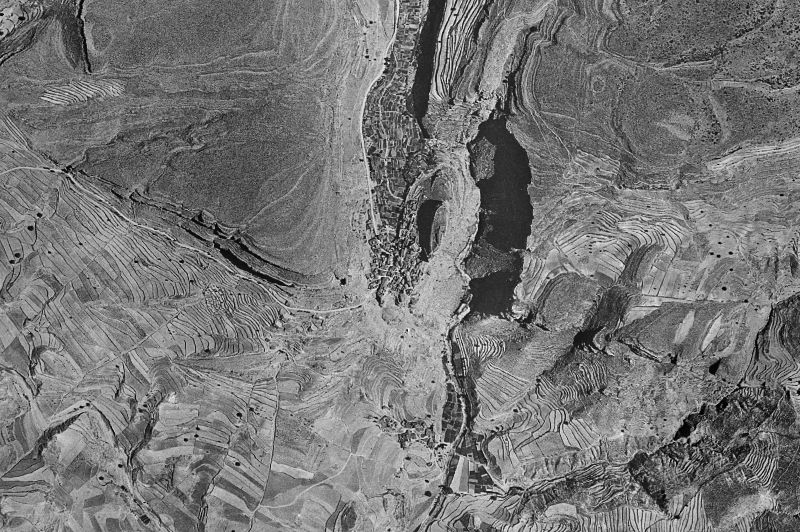 Ortofoto de 1956-1957 del núcleo de Alpuente