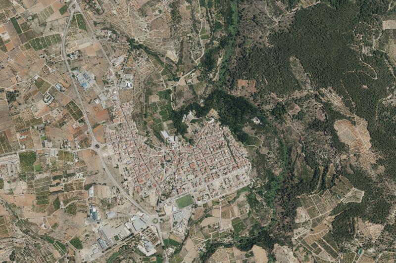 Ortofoto actual del núcleo de Anna