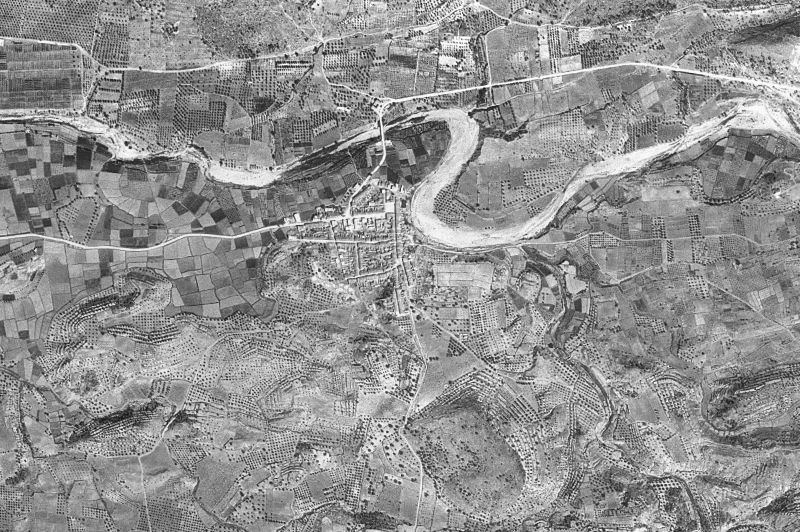 Ortofoto de 1956-1957 del núcleo de Barxeta