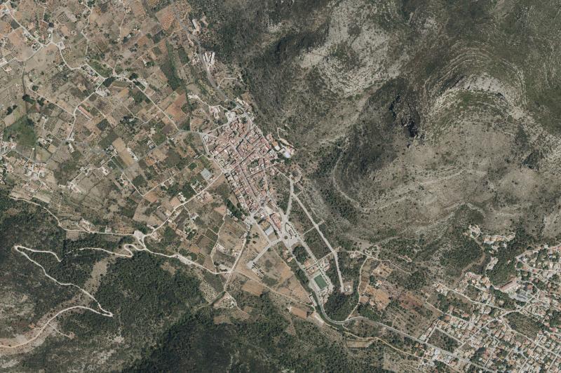 Ortofoto actual del núcleo de Barx