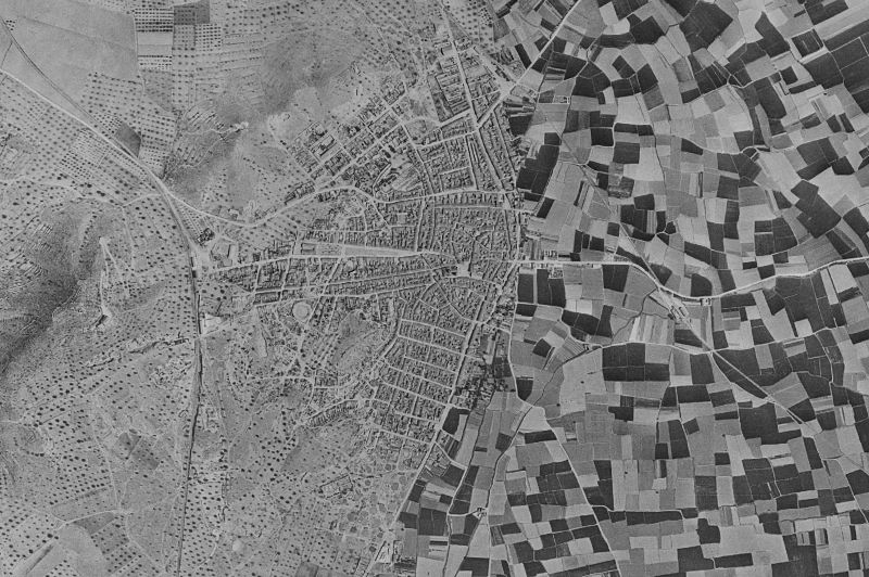Ortofoto de 1956-1957 del núcleo de Benaguasil