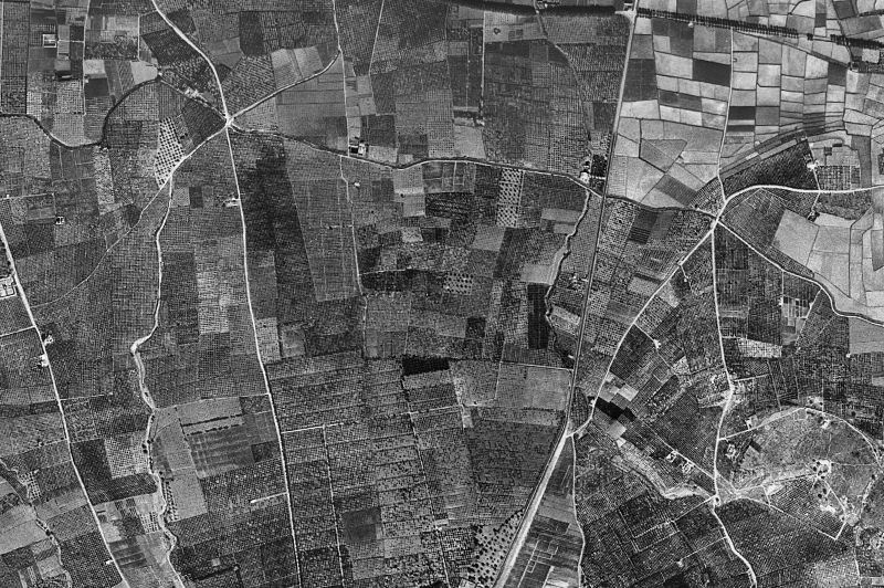 Ortofoto de 1956-1957 del núcleo de Beneixida