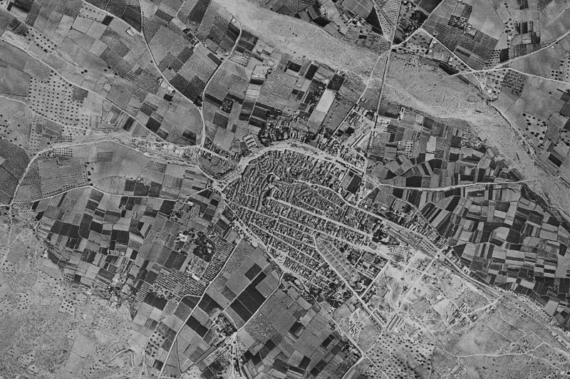 Ortofoto de 1956-1957 del núcleo de Bétera
