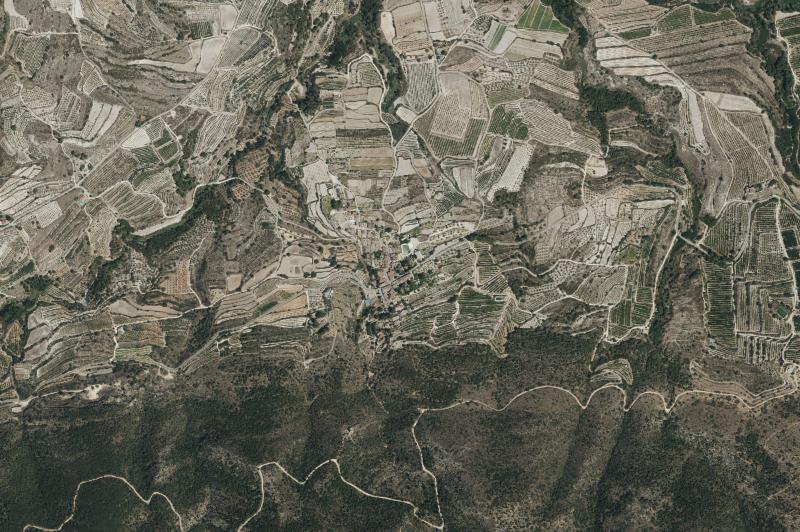 Ortofoto actual del núcleo de Carrícola