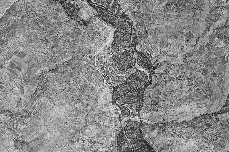 Ortofoto de 1956-1957 del núcleo de Casas Altas