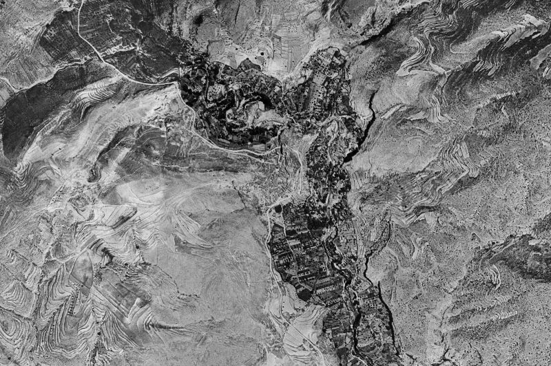Ortofoto de 1956-1957 del núcleo de Castielfabib