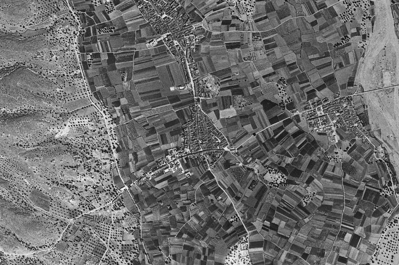 Ortofoto de 1956-1957 del núcleo de Catadau